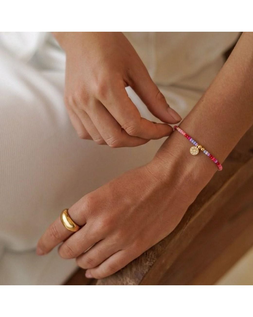With Love Darling Red Life Force Pearl Bracelet
