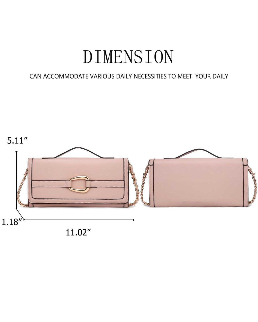 Mkf Collection - J'omor Pink Arlena Crossbody Bag