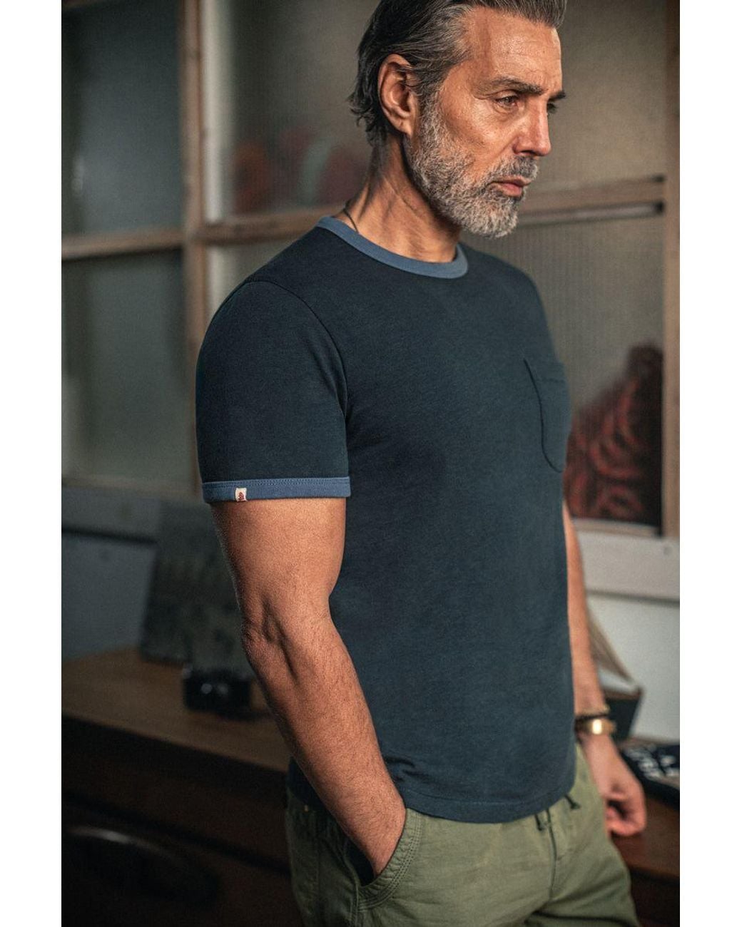 &SONS Trading Co Blue Ringer T-Shirt for men