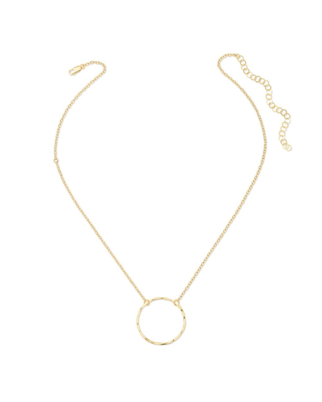 Heather Hawkins Jewelry Metallic Hammered Circle Necklace