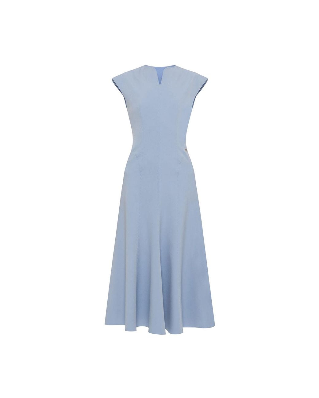 Nissa Blue A-Line Midi Dress Baby