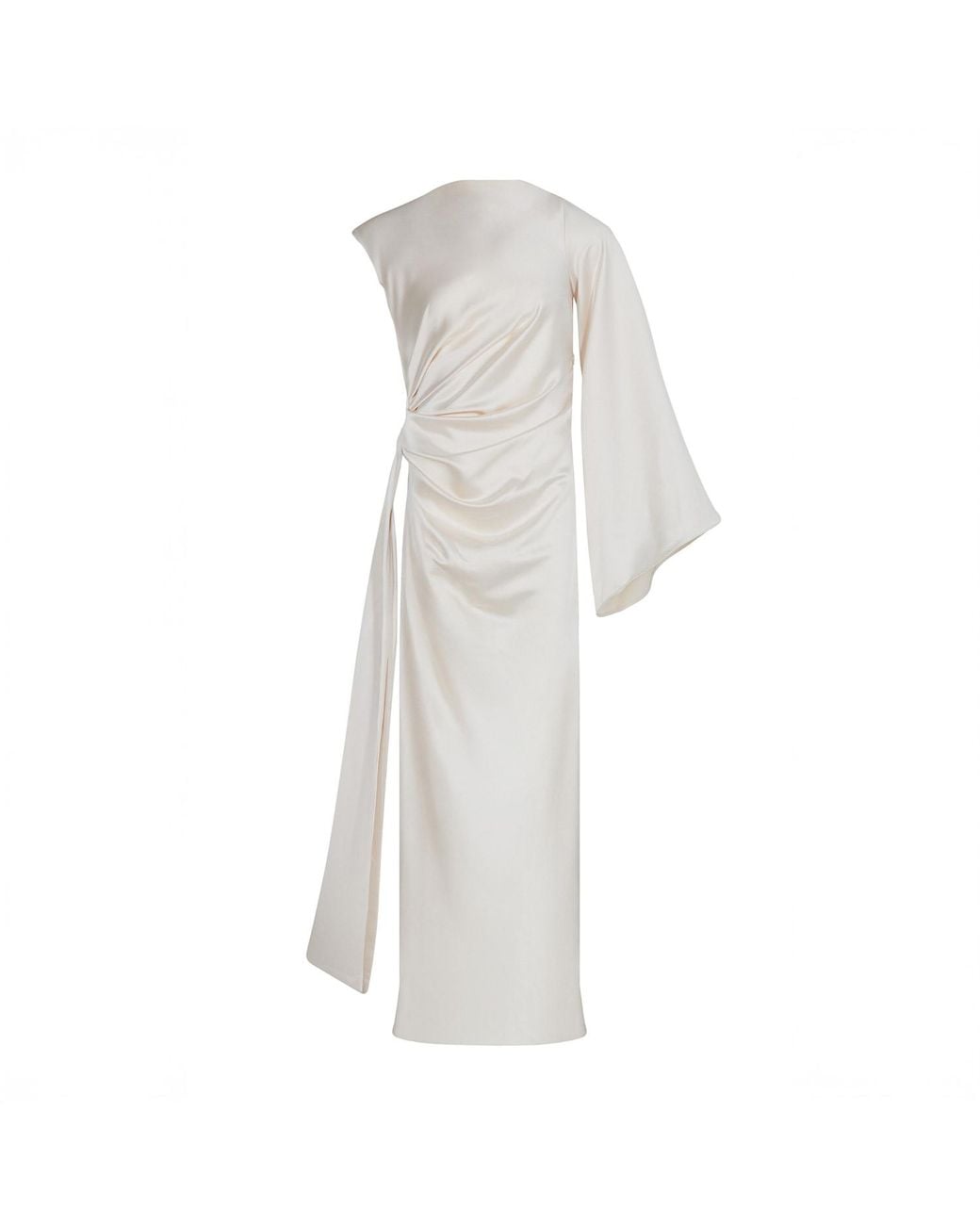 Herfetch White Midi Lily Dress-Ecru