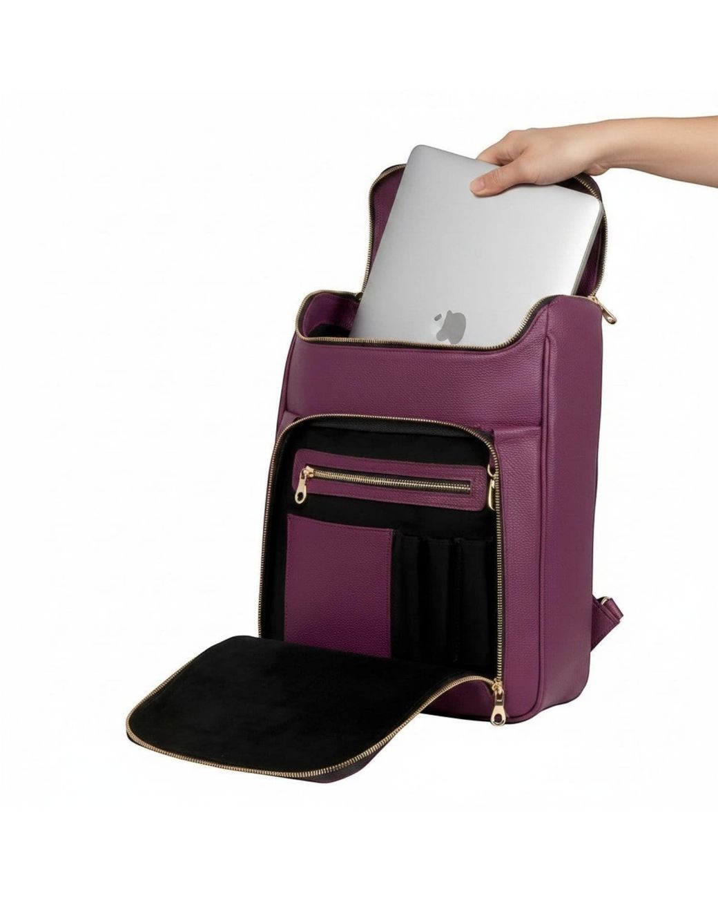 Luis Steven Purple Medium Laptop Pack