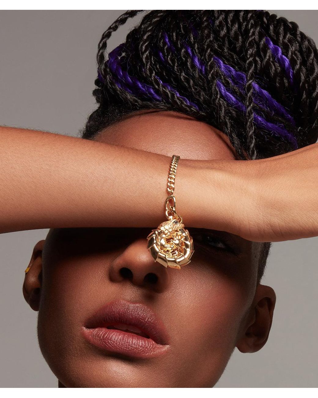 Onia Metallic Baby Cuban Link Bracelet