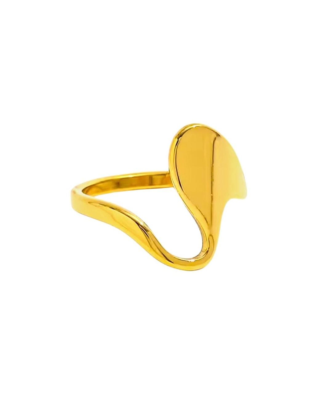 Mickey's Girl Yellow Eccentric Wave Mini Ring