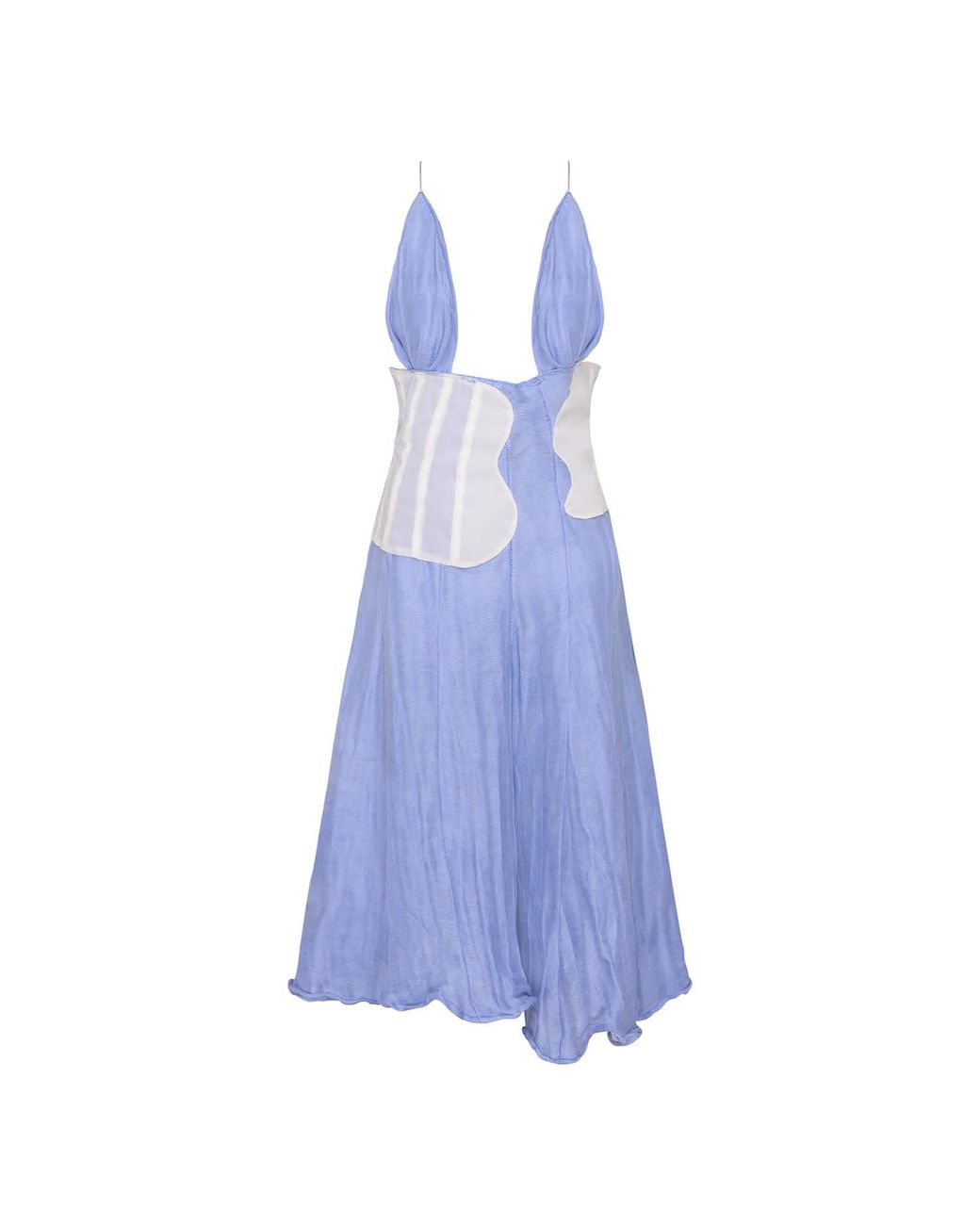 Maison Louis Skyblue Gauze Light Dresse