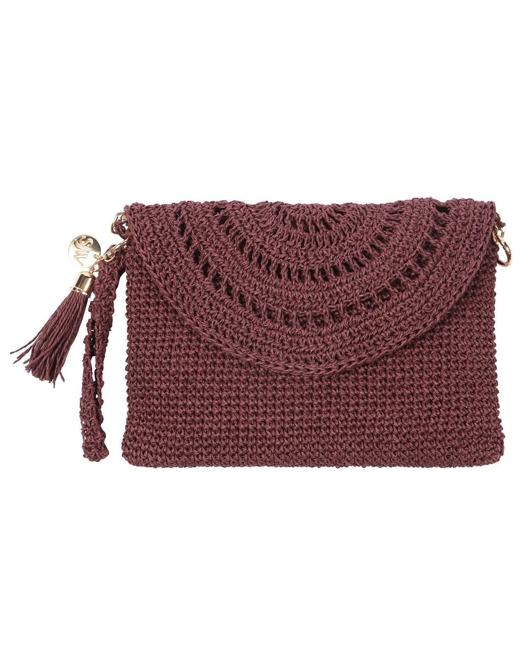 SJW BAGS LONDON Purple Grace Hand Crochet Bag