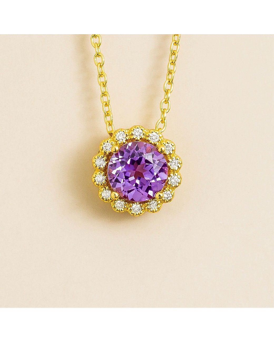 Juvetti Pink Solen Necklace Set With Sapphire & Diamond