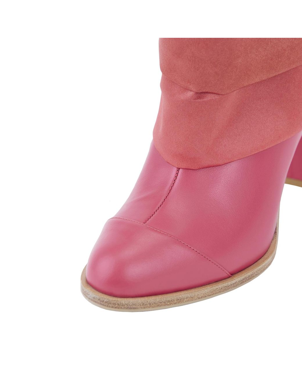 Moon D'elle Red Quasar Ankle Boots