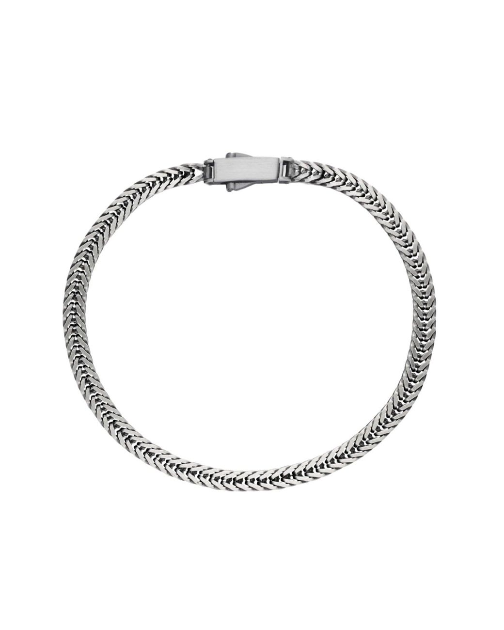 Altar™ Ornaments Co. Metallic Volpe Bracelet Sterling Gunmetal Fox Chain Bracelet – Altar for men