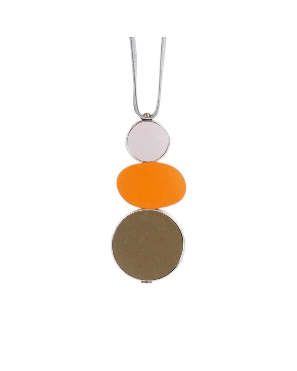 Svetlana Vukov Orange Elipse Necklace