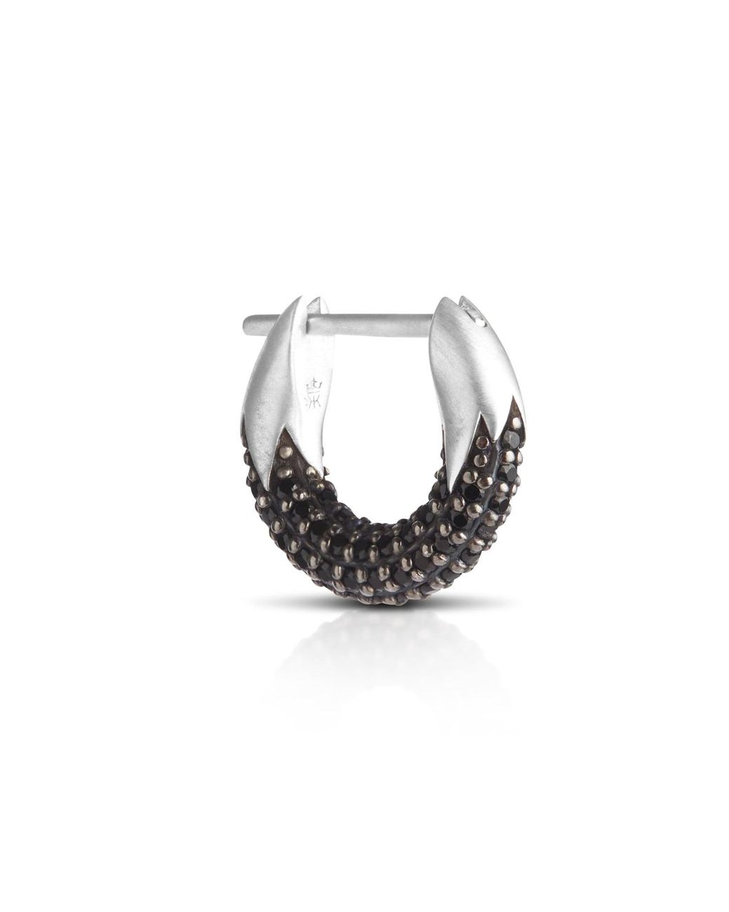 Kasun Metallic Spinel Eclipse Huggie Hoop Earring