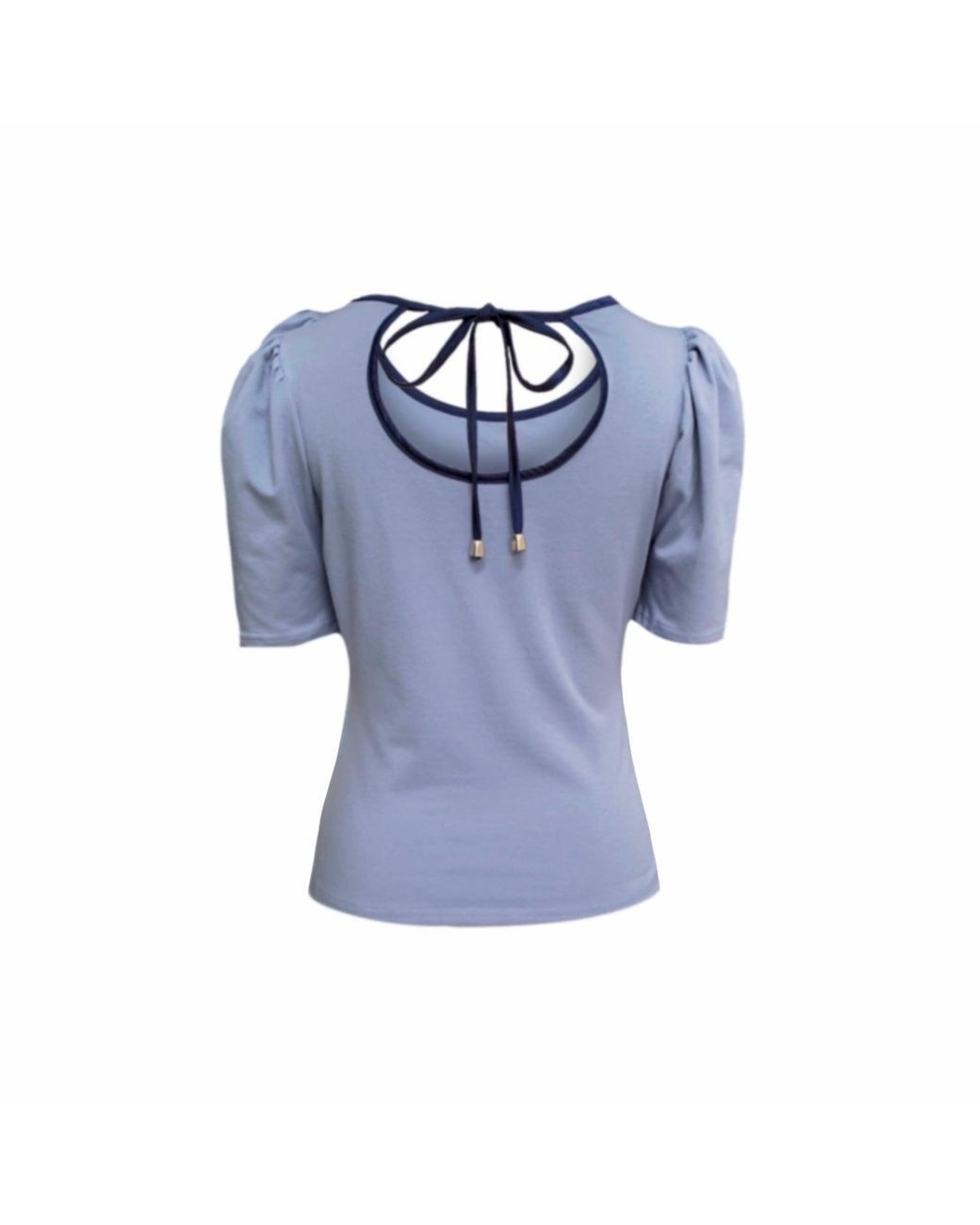 Frock Tales Blue Belle Top With Scoop Neck