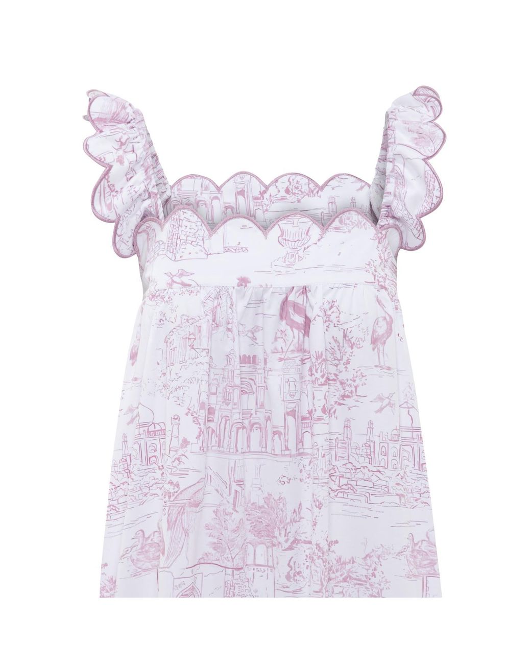 Love Letters X Purple Toile Nightie Long