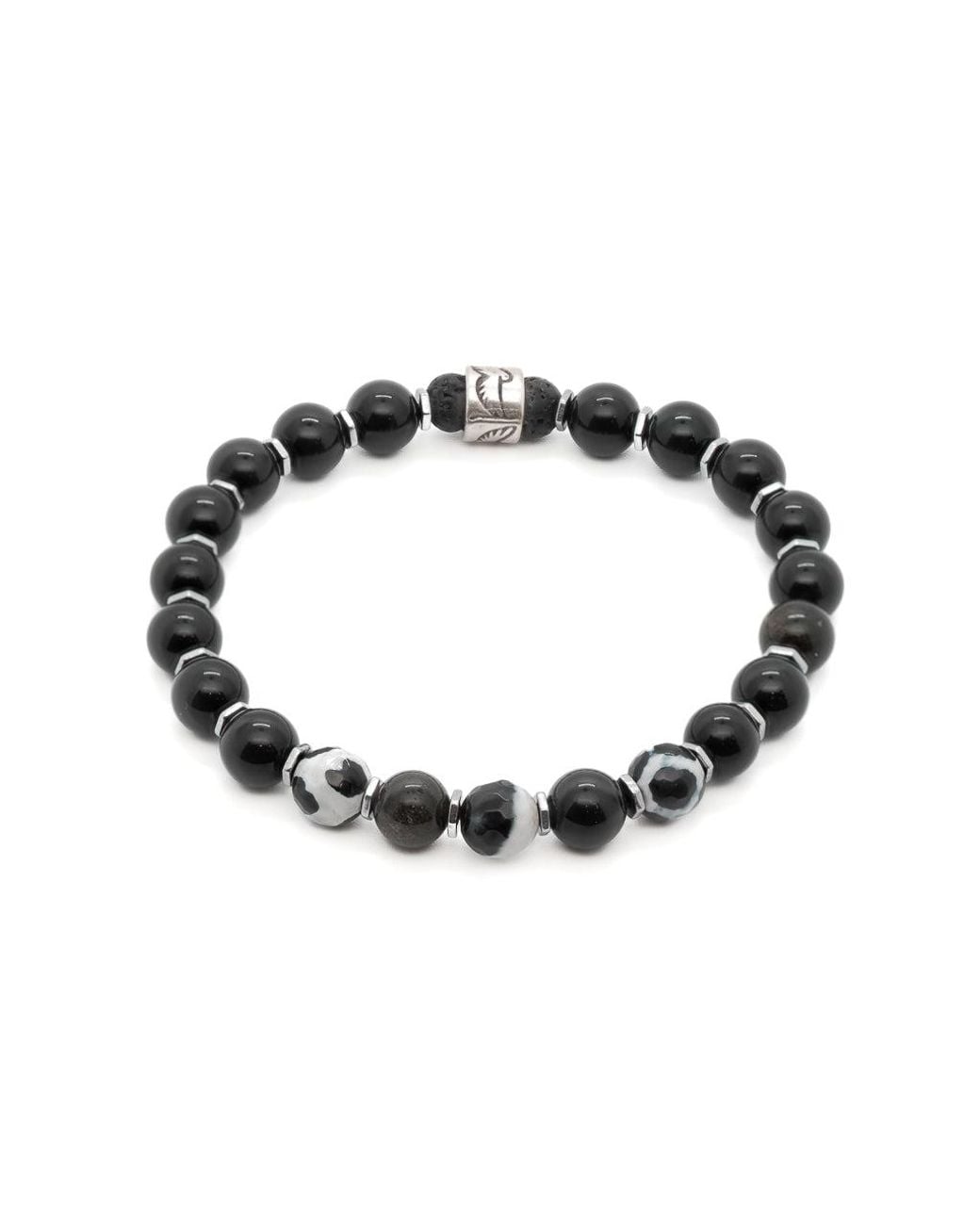 Ebru Jewelry Black Night Eagle Bracelet for men