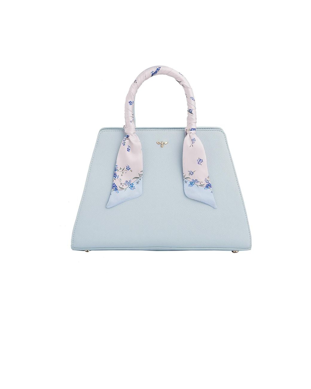 Fable England Blue Structured Tote Bag Medium