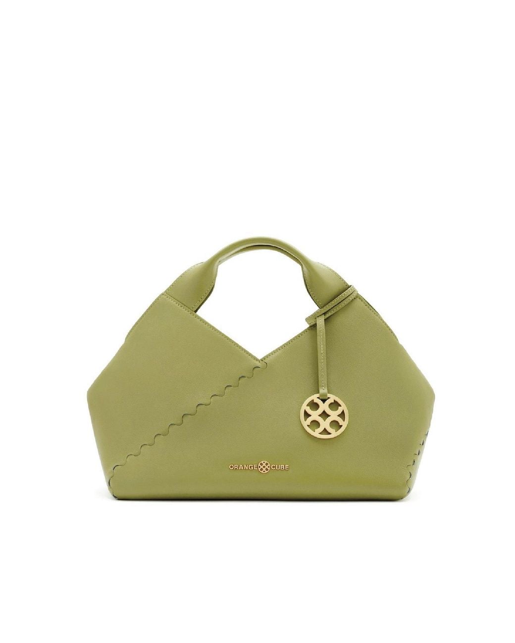 Orange Cube Green Fortune Cookie Mini Tote