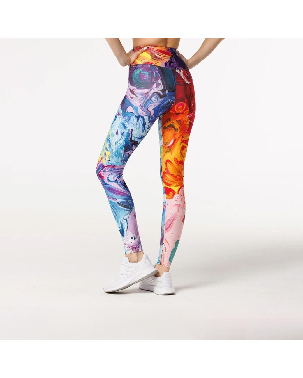 Aloha From Deer Multicolor Paintjob Highwaisted Leggings