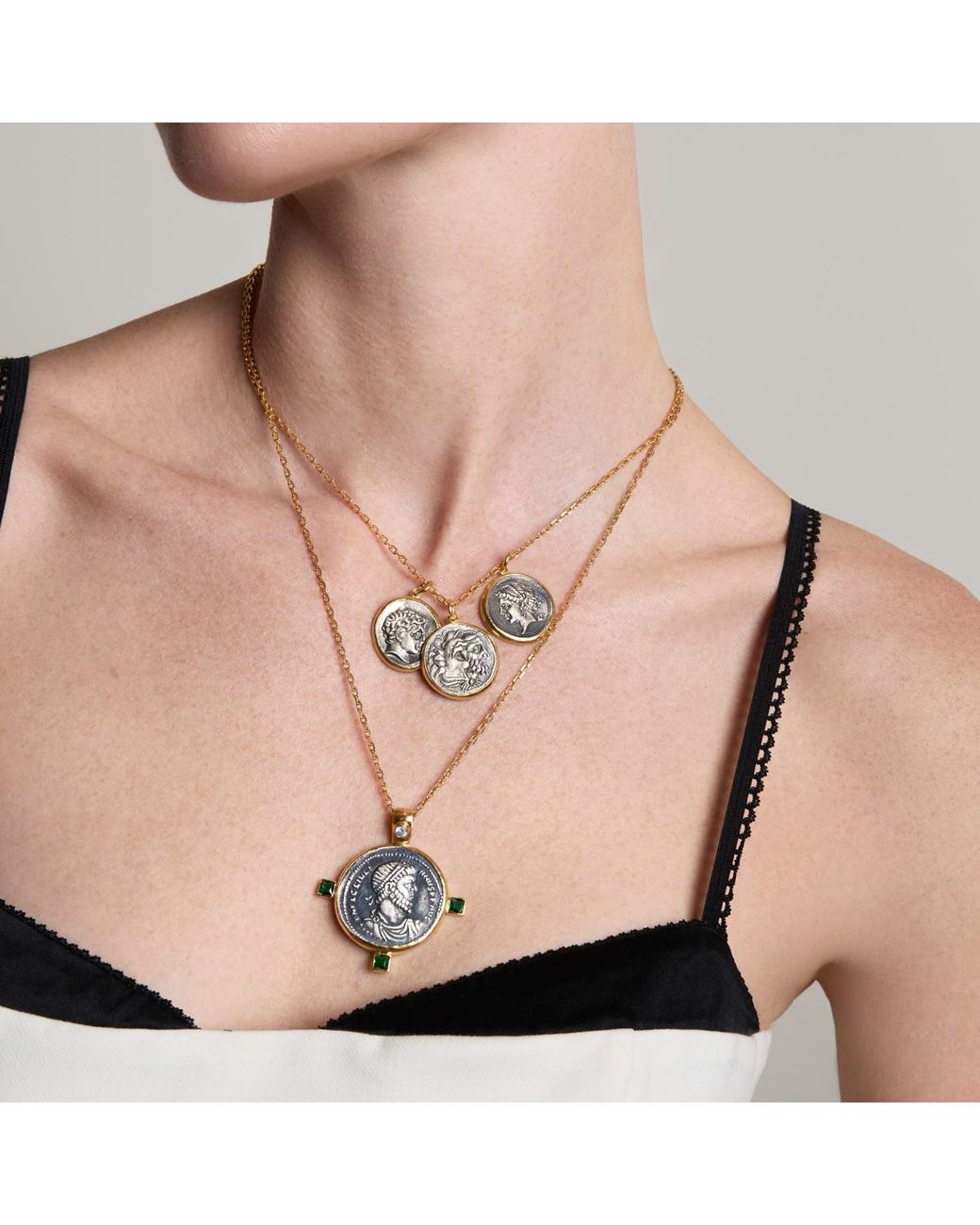 Ece London Metallic The Chariots Coin Necklace