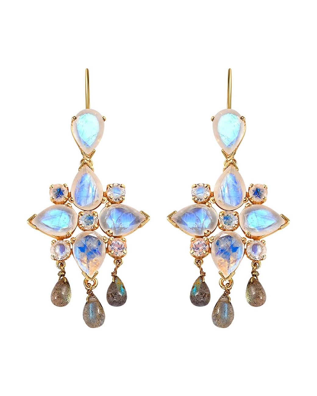 Emma Chapman Jewels Blue Moonstone Labradorite Dangle Earrings