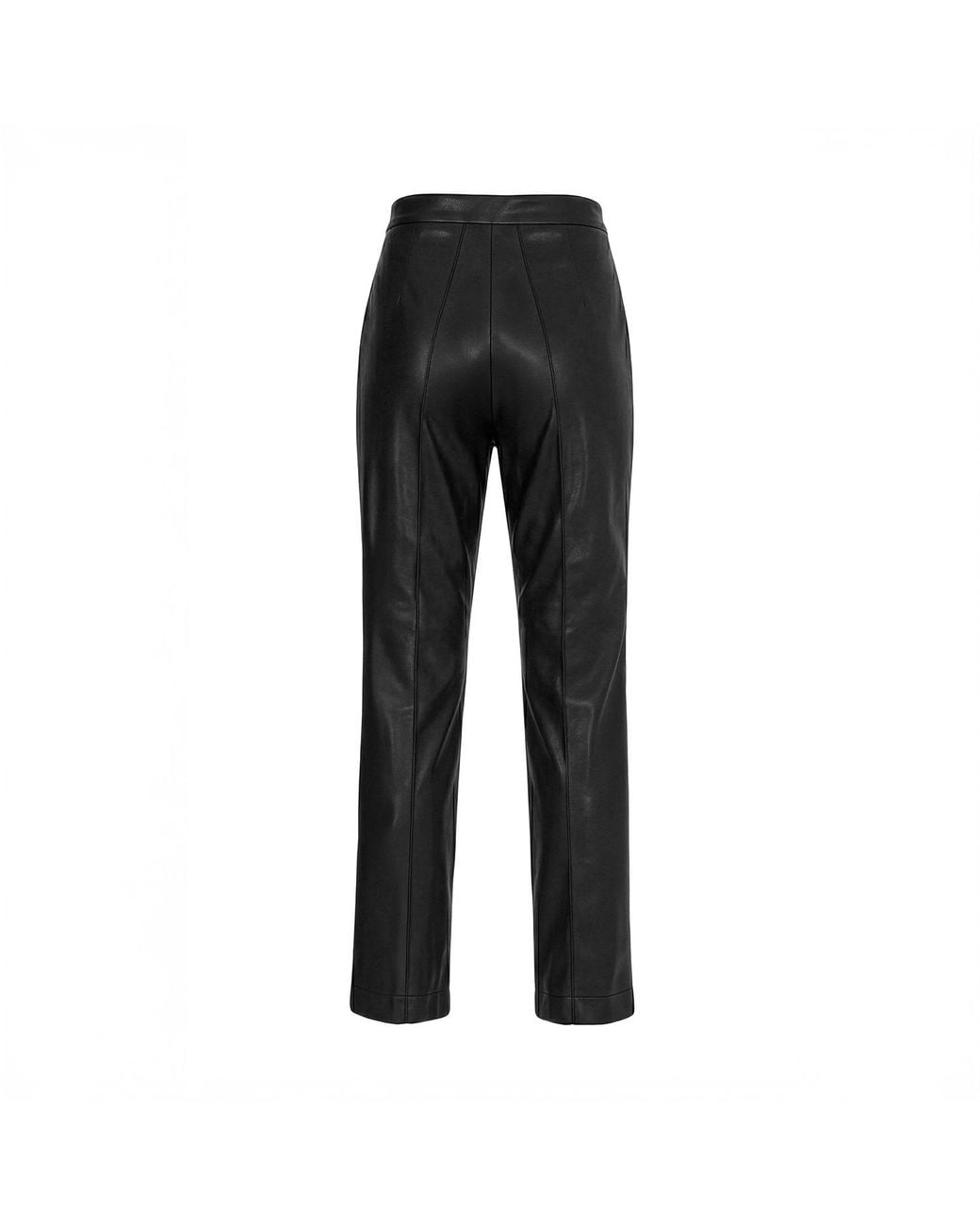 Herfetch Black Basic Faux Leather Pant