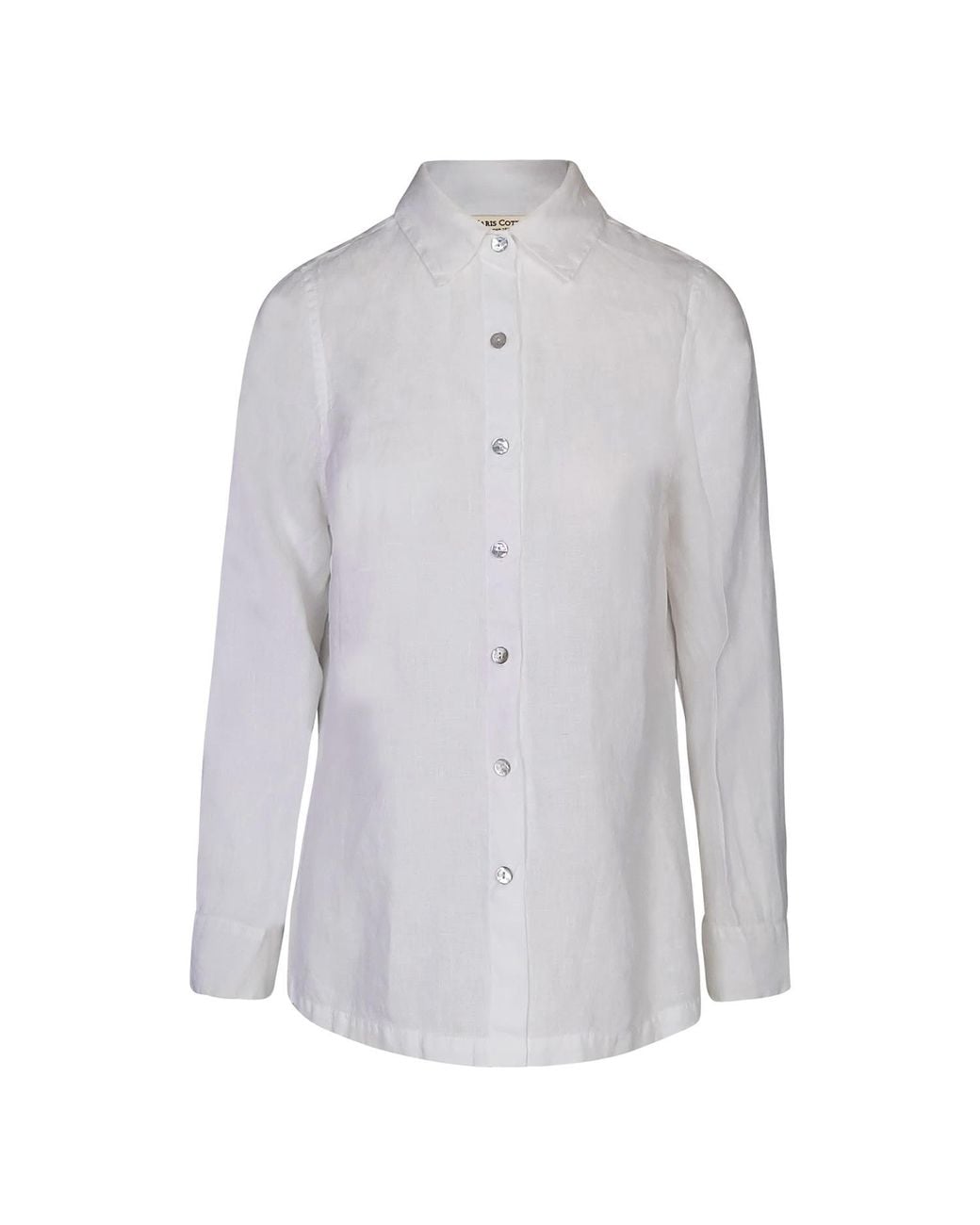 Haris Cotton Blue Solid Linen Shirt With Long Sleeved