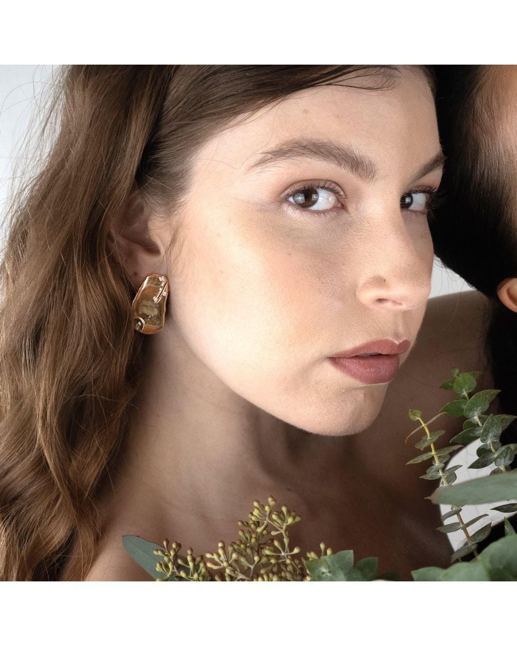 Rare Matters Jewelry Metallic Organic Harmony Stud Earrings