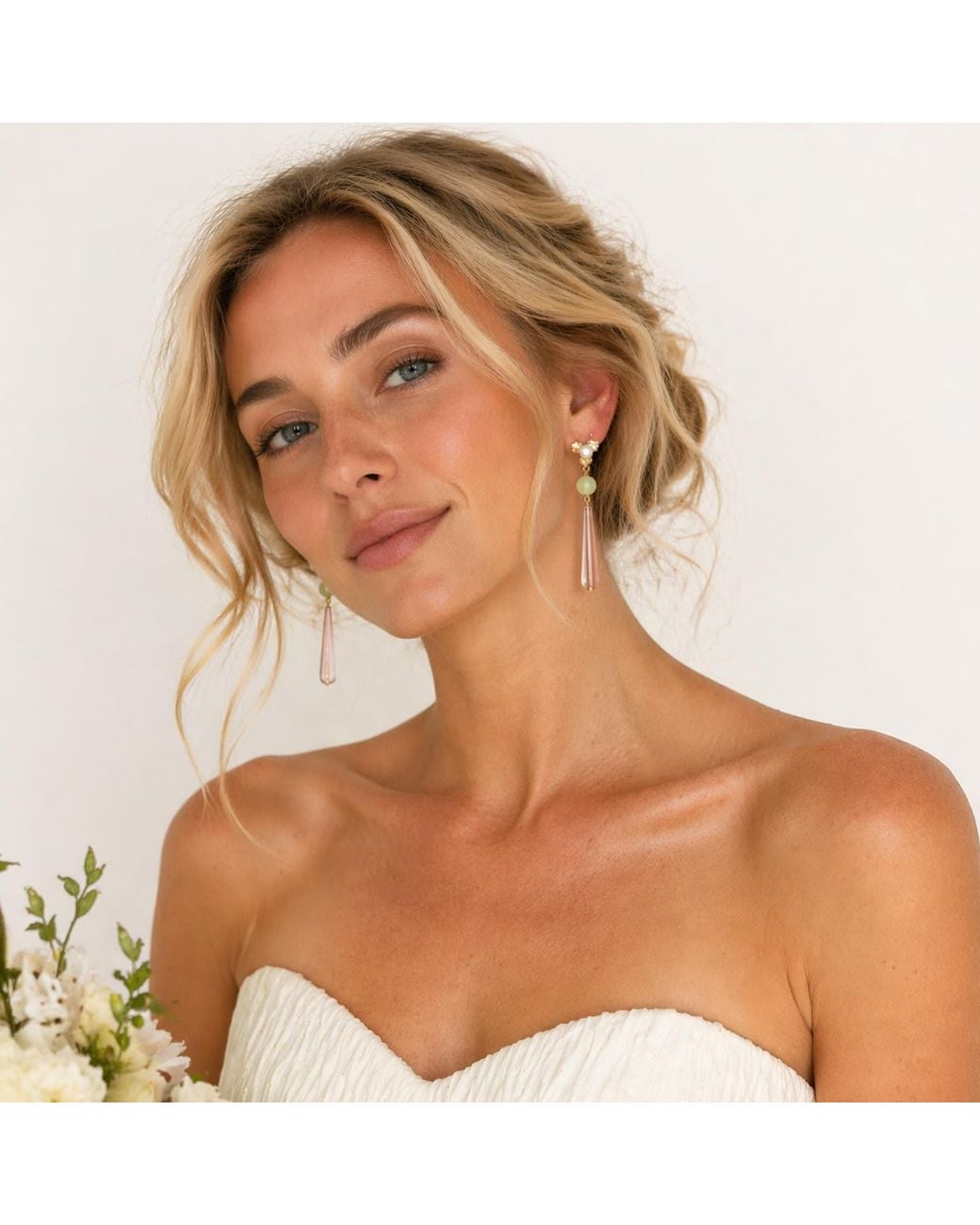 Malolo Jewelry Yellow Petal Mist Earrings