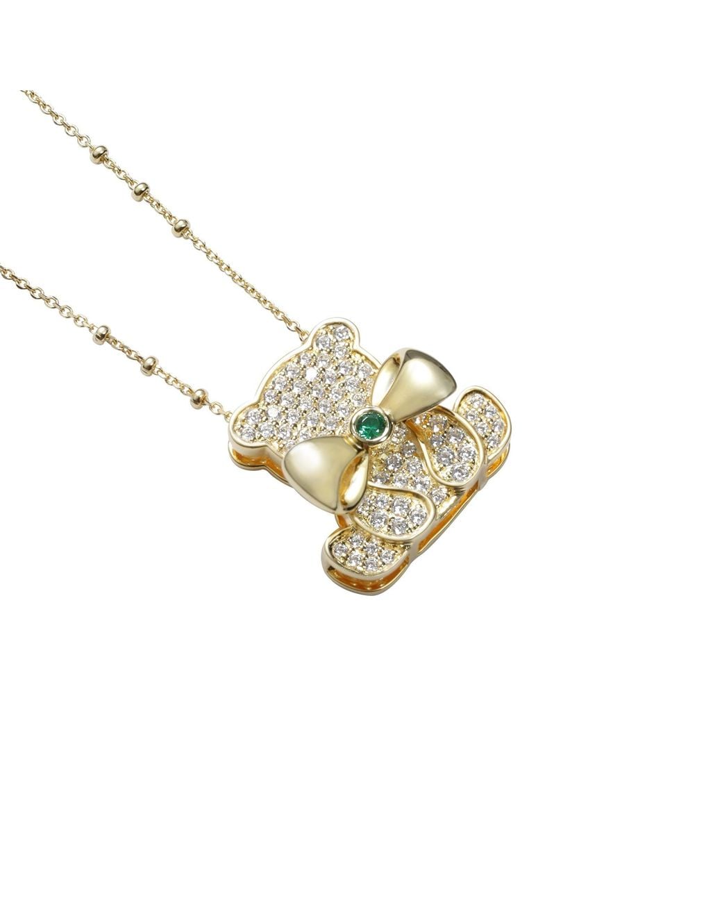 Arte Madrid White Circus Bear Pendant