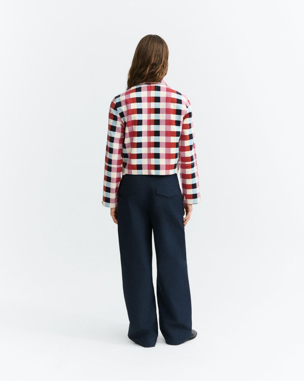 Thinking Mu Red Check Cheshire Astrid Jacket