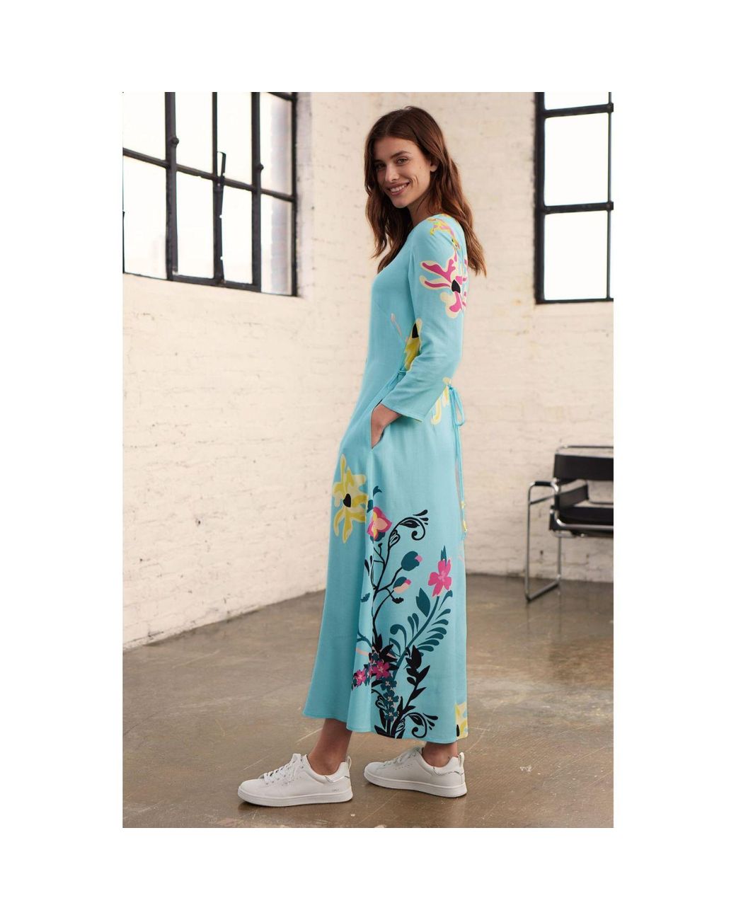Marianna Déri Blue Floral Maxi Dress