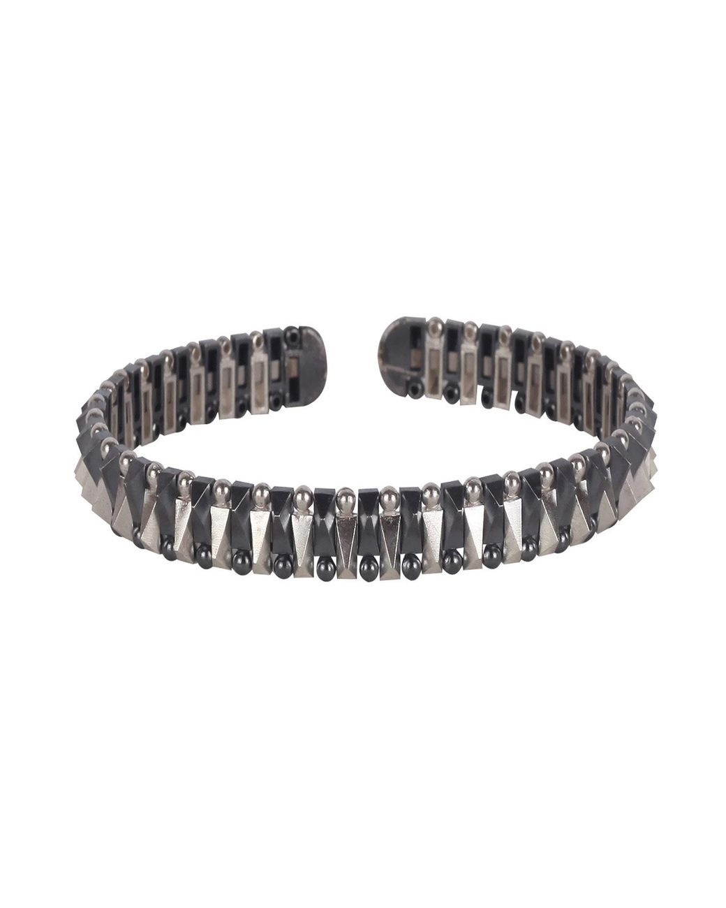Dime Tribe Metallic Sterling Rocky Road Bracelet for men