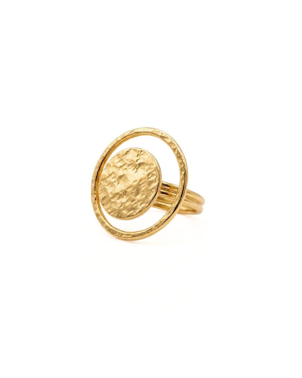 Jaredjamin Metallic Small Peacock Eye Ring