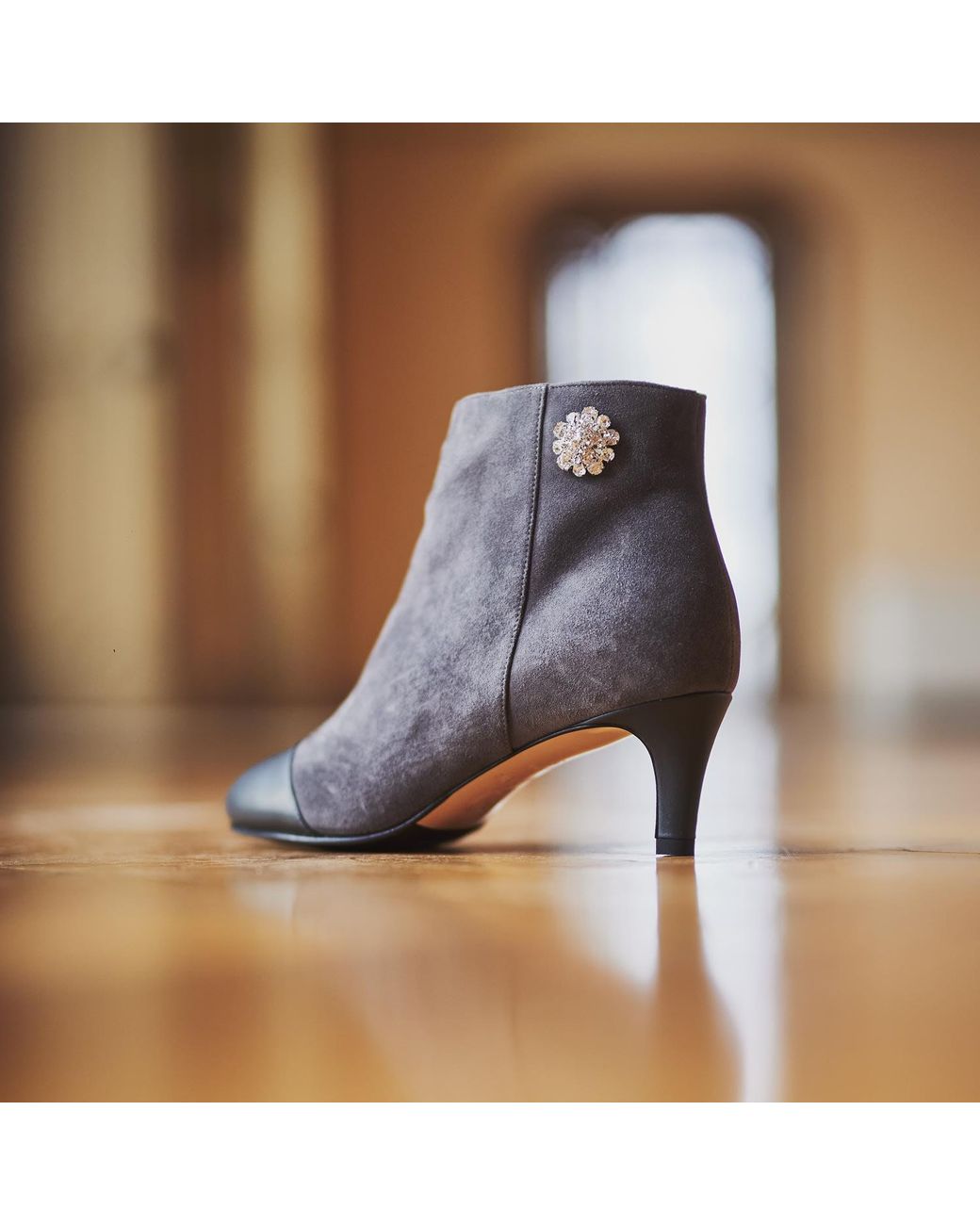 Moon D'elle Gray Eclisse Ankle Boots