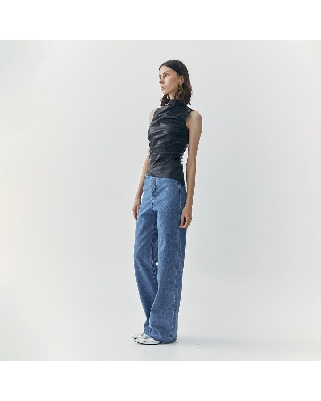 Ats the Label Black Juno Leather Tank