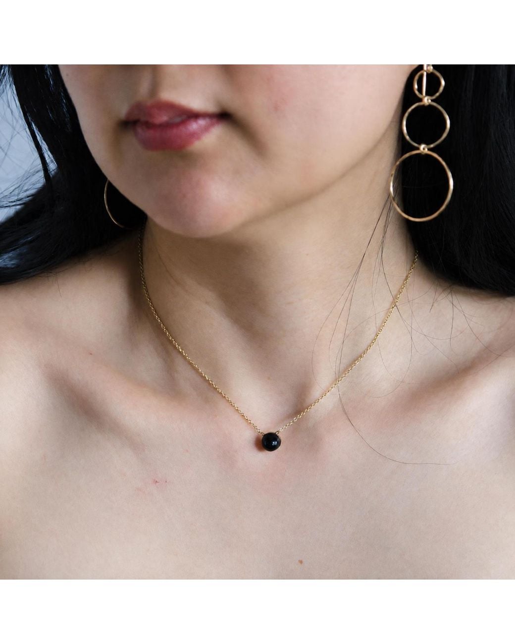 Heather Hawkins Jewelry Metallic Graduated Three Link Earrings