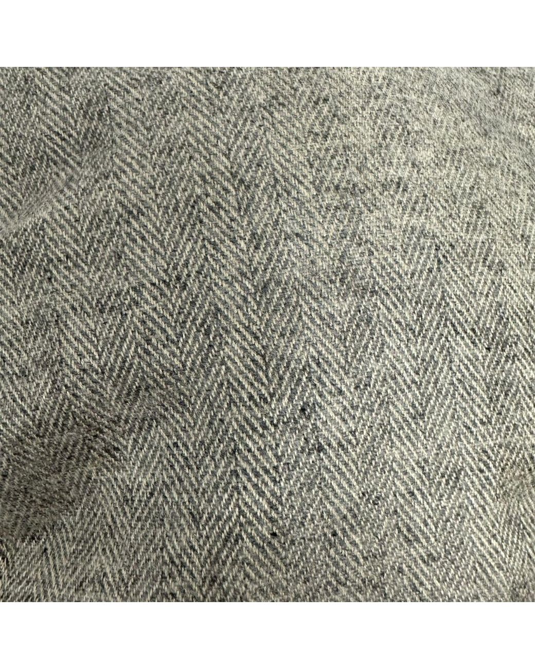 Kinalba Gray Herringbone Cashmere Flat Cap for men