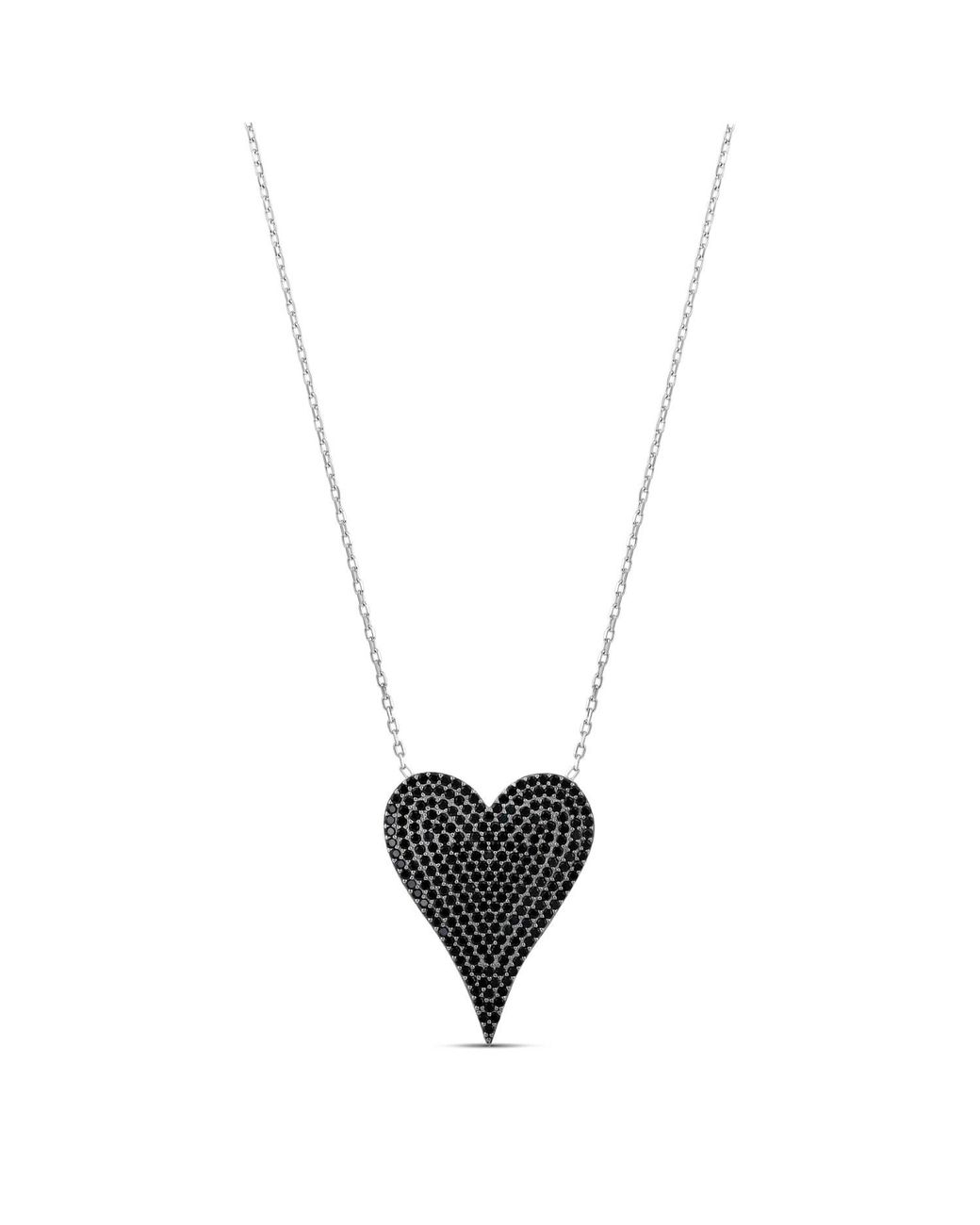 SHYMI Metallic Large Pave Heart