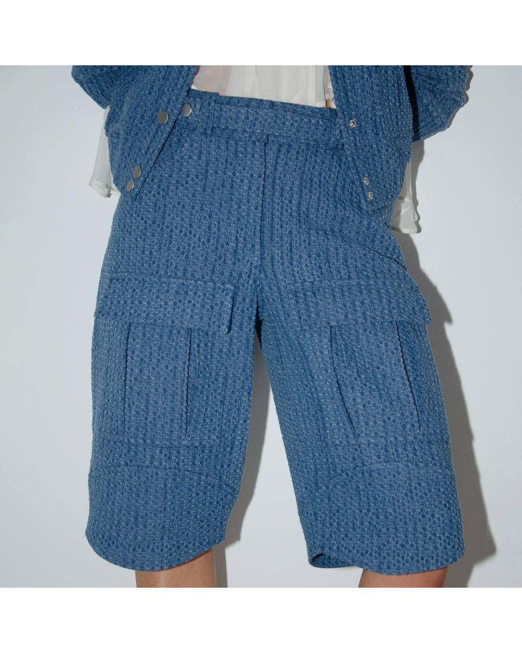 Audrey Vallens Blue Miss Av Jacquard Shorts