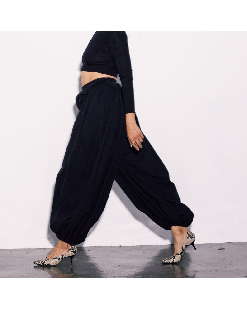 The 5Th Element Brown Neutrals Celine Snake-Embossed Leather Kitten Heels