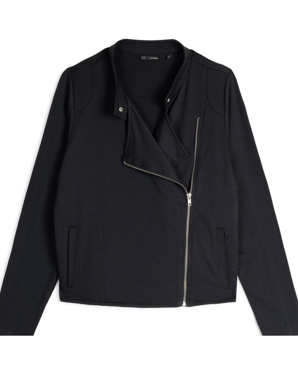 Weartwo London Black Enyo Biker Jacket, Charcoal