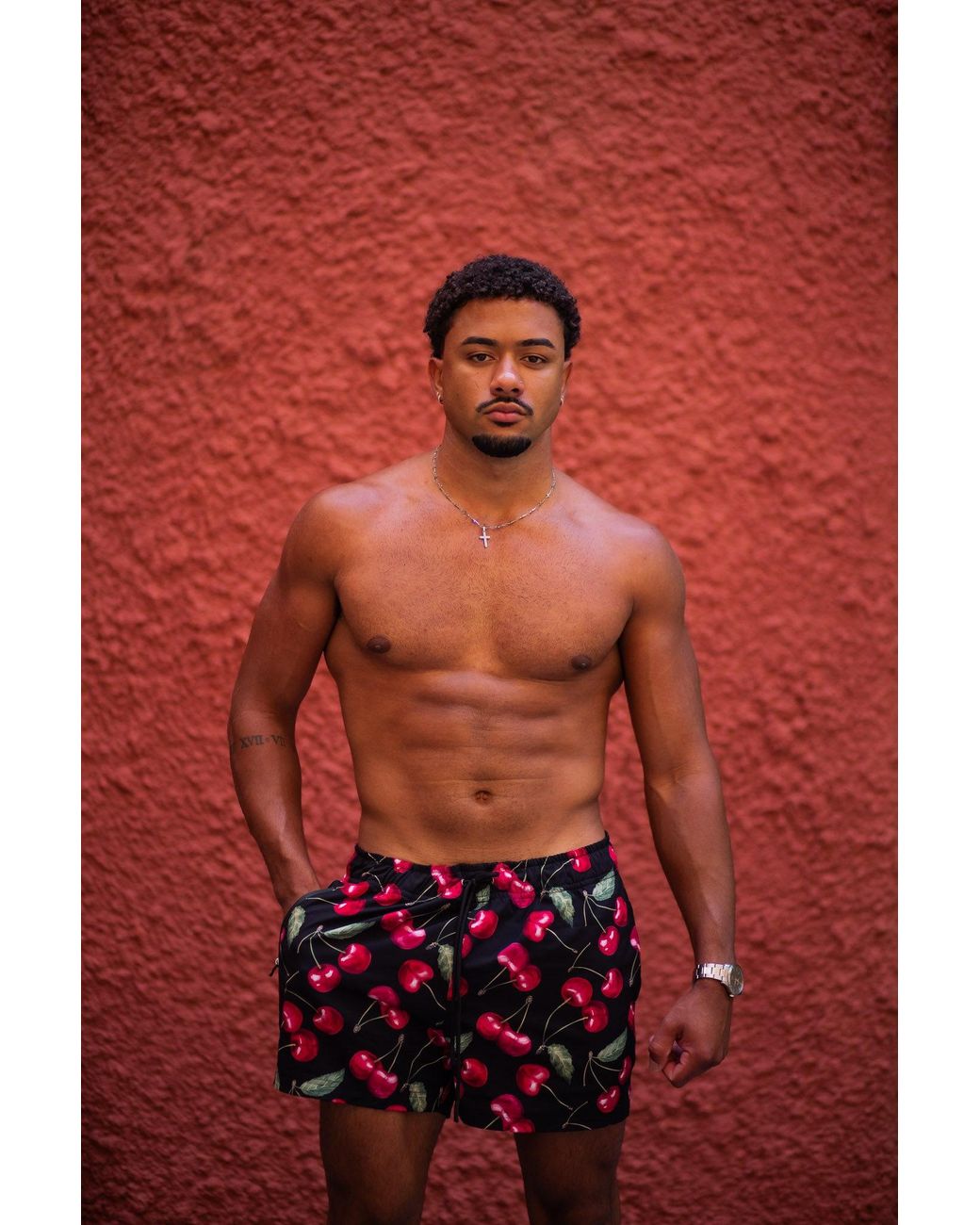 Plivati Red Višnja Premium Swim Shorts for men