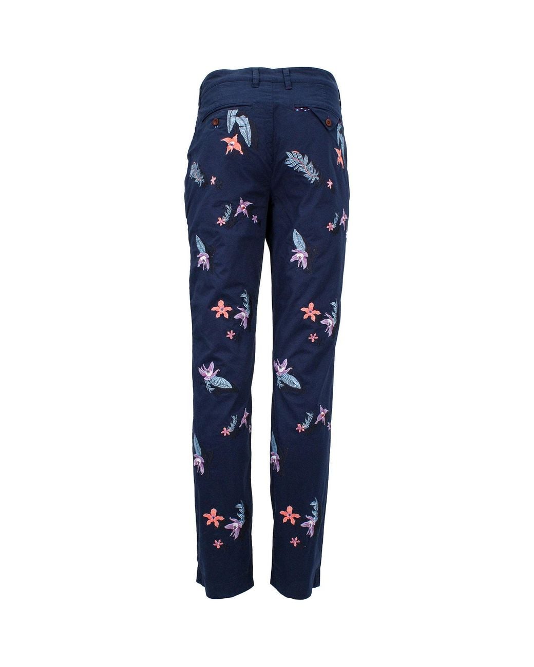 Lords of Harlech Blue Charles Tropical Explosion Pant for men