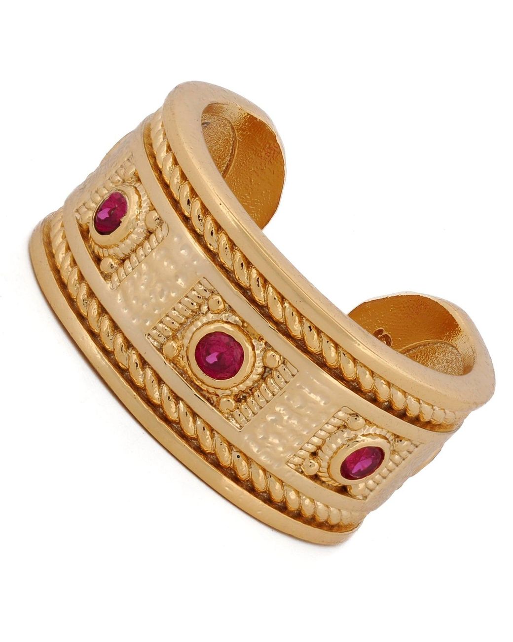 Ebru Jewelry Metallic Mystic Queen Ruby Cuff Ring