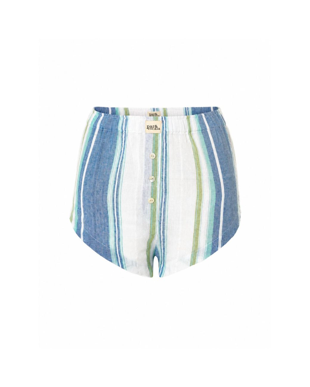 Par & Escala Blue Adrie Shorts Stripes
