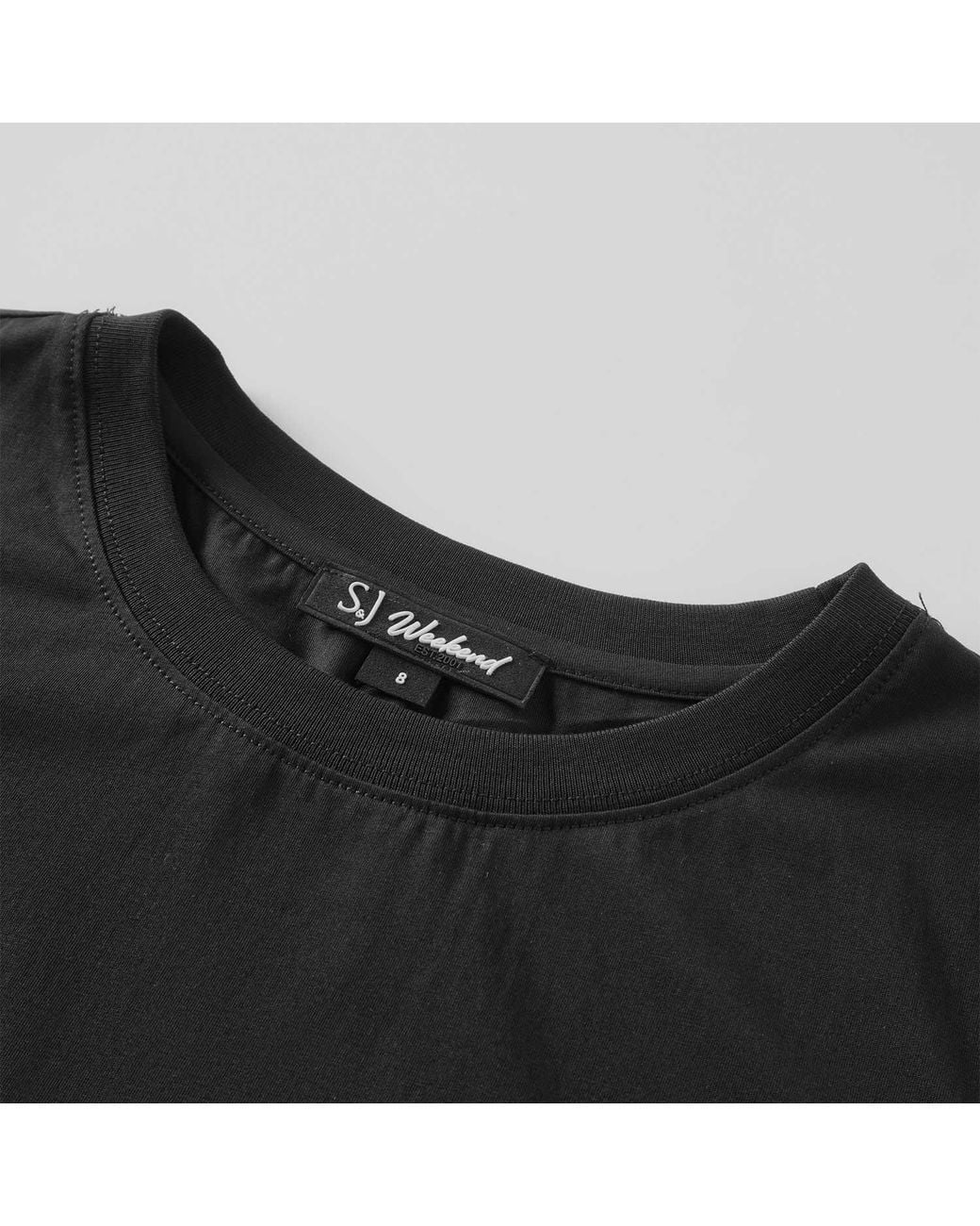 Smart and Joy Black Sleeveless Cotton Blend Tank Top