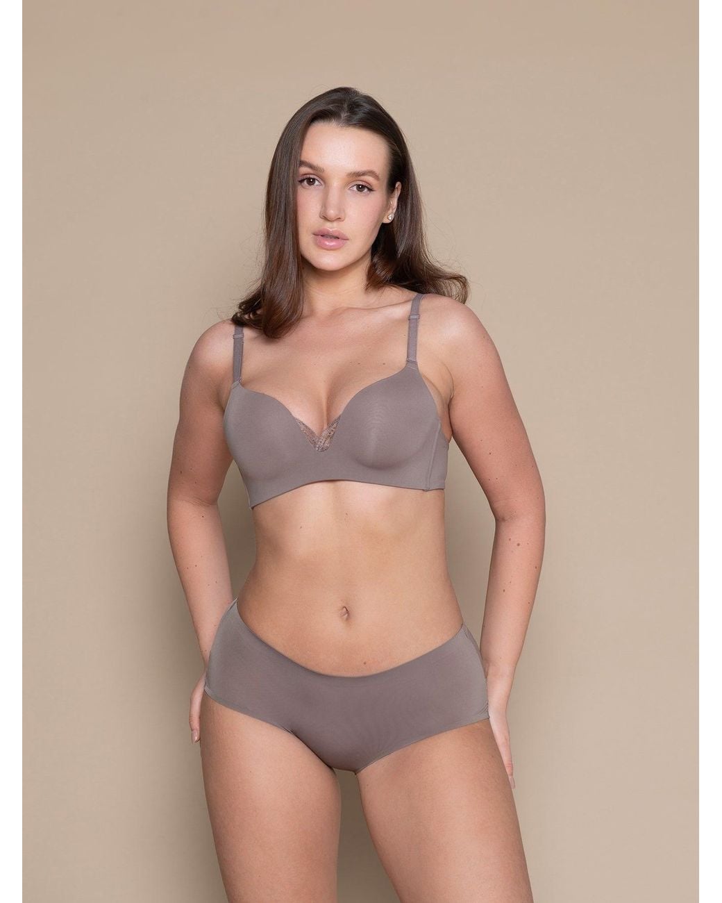 BonBon Lingerie Brown Charlotte Full Brief