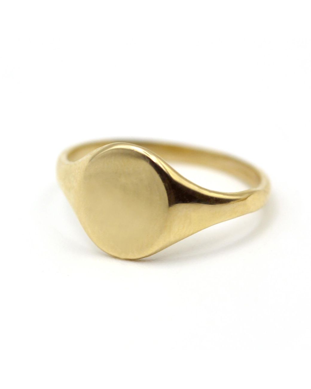 VicStoneNYC Fine Jewelry Metallic Modern Classic Solid Signet Ring