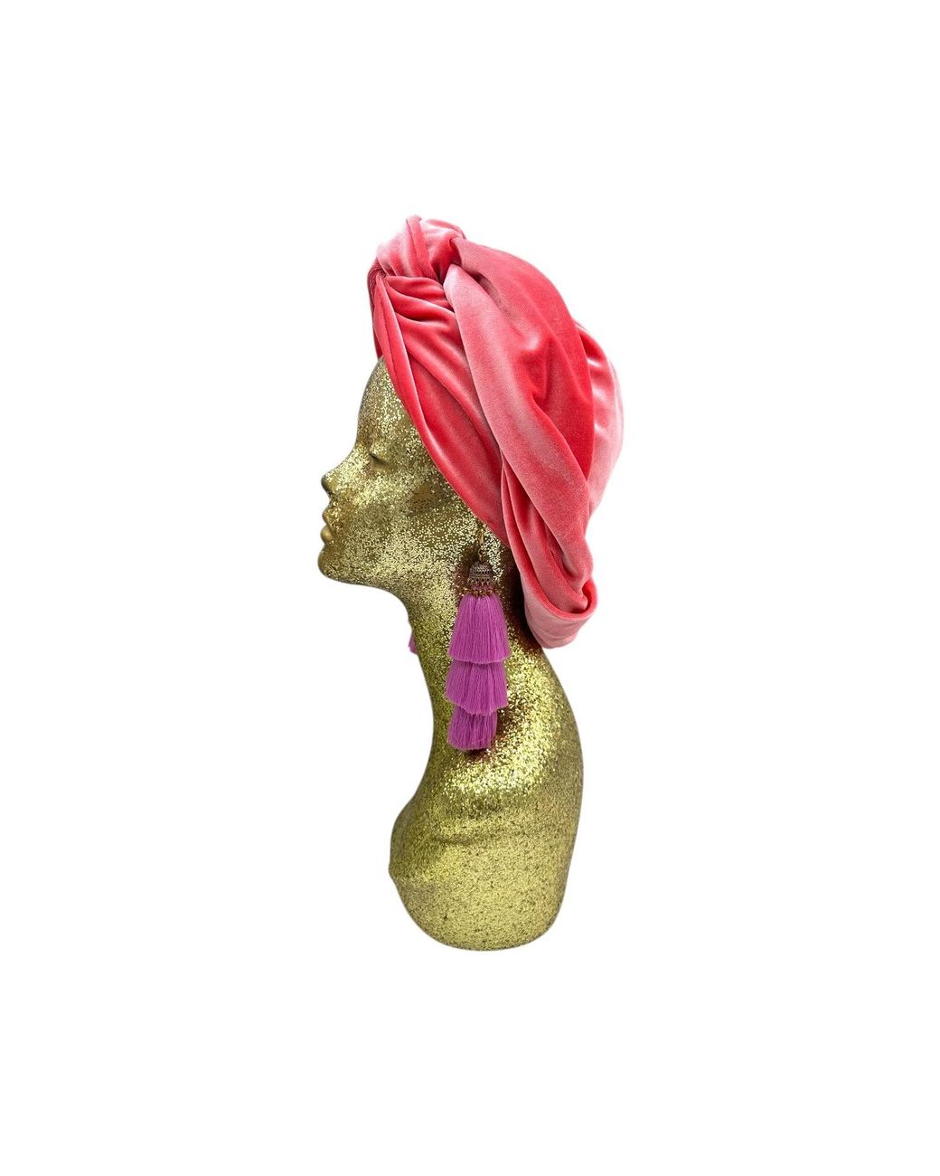 Julia Clancey Red Flamingo Lilac Swinglette Turban