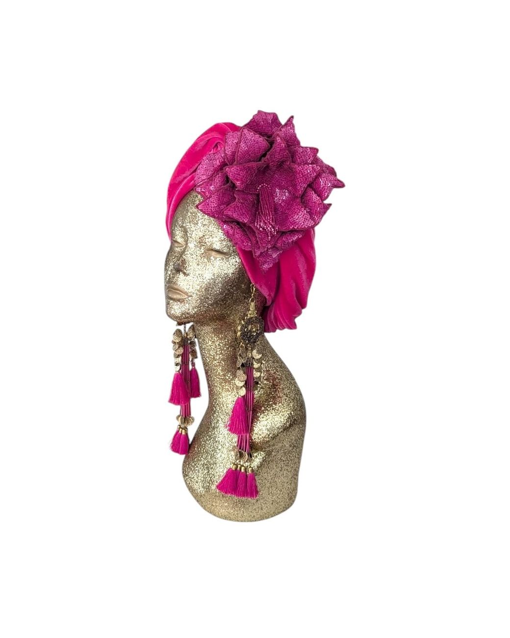 Julia Clancey Pink Cha Cha Cha Boom Hotty Dream Turban